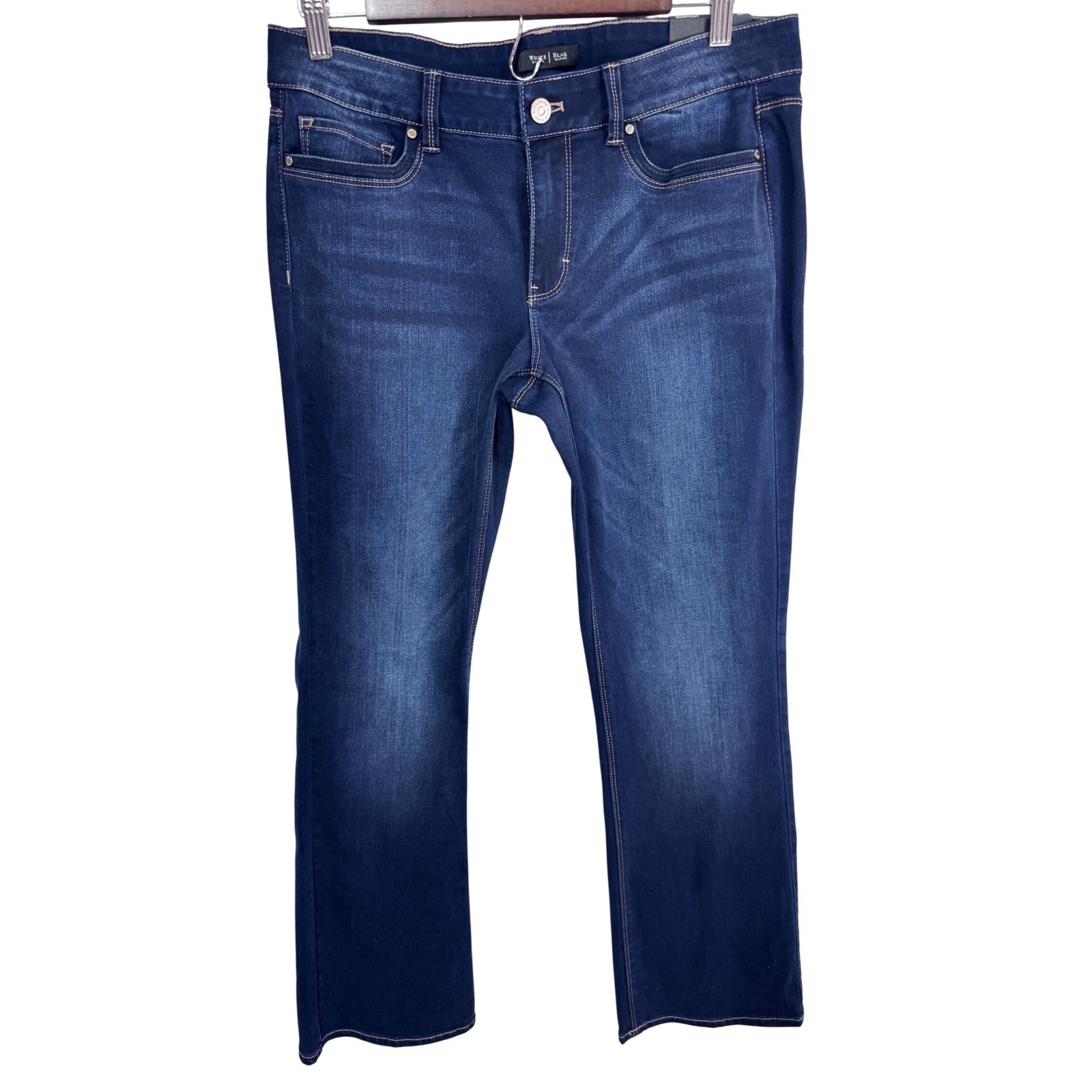 White House Black Market 8s Blue Jeans Women's Contour Bootcut Saint Honore New